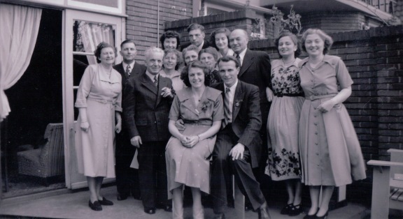 Frits and Diny engagement celebration, Easter 1950